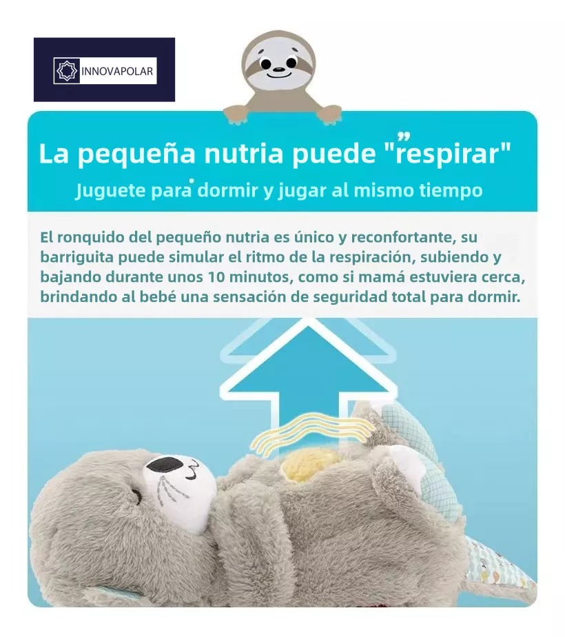 Miniatura 6 de Peluche Nutria Bebe Estimulación Sensori